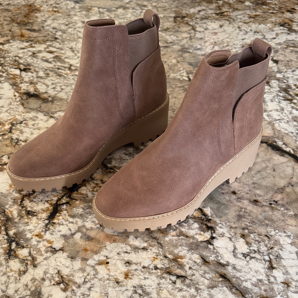 DV by Dolce Vita Taupe Ankle Booties